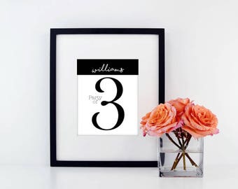 Family Number Sign | Number Sign | Family Sign | Gallery Wall Sign | Farmhouse Decor | Family Name Sign | Farmhouse Wall Decor | Number Sign