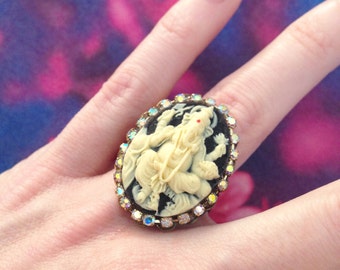 Ring adjustable Hindu ganesh