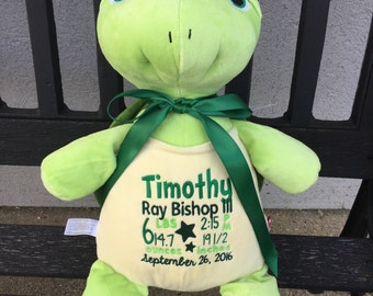 personalized stuffed turtle