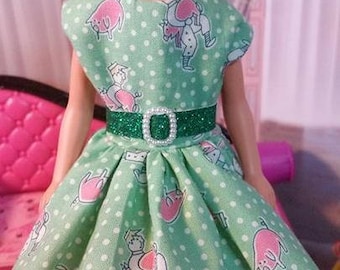 Vintage Style Skipper Ensemble, Dress, Petticoat, Hat and Belt, Vintage Skipper Pattern