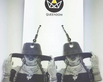 Beyonce Formation Earrings, Beyonce Formation Lemonade Jewelry, Celebrity Jewelry