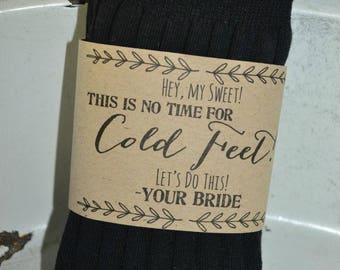 Groom Socks So You Don't Get Cold Feet Wedding Socks