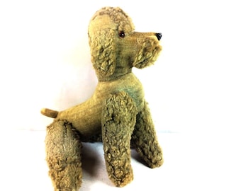 old stuffed dog