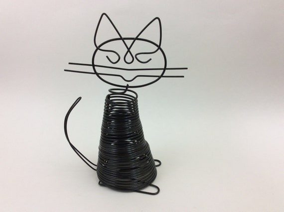 Wire Cat Letter Holder-Cat Ring Holder