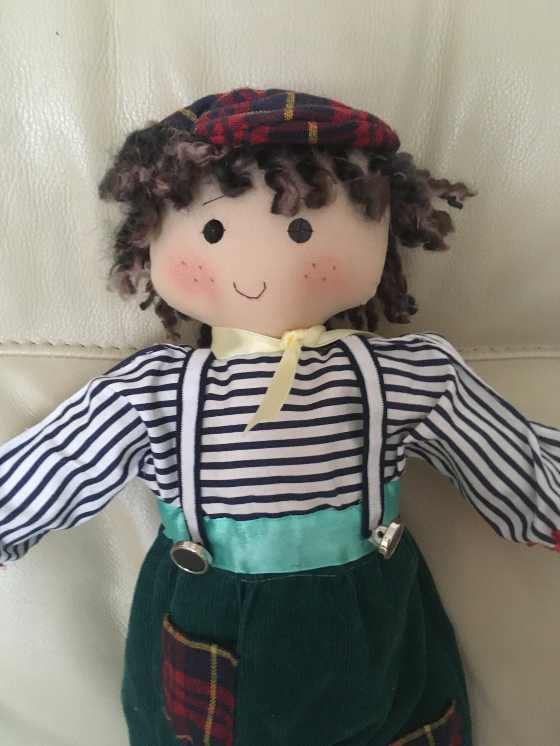 Boy rag doll handmade rag doll