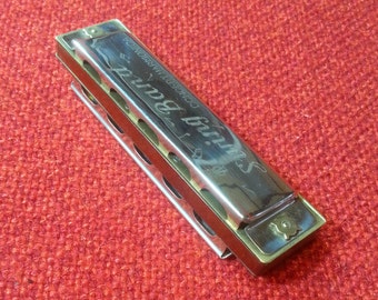Vintage Swing Band Concert Harmonica 4" Musical Harp Instrument