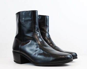 Vintage Black Leather Chelsea Ankle Boot size 7 US MENS or 9 US Womens