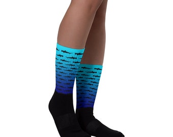 Hammerhead Shark Socks - Christmas Socks - Custom Socks - Fish Socks - Animal Socks - Ocean Socks - Themed Socks - Christmas Gift