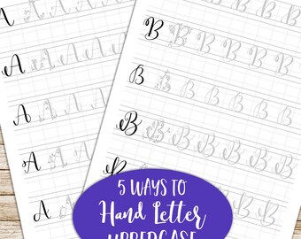 Hand Lettering Practice Sheets 5 Ways To Hand Letter