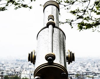 Télescope Skyline Photo - Paris Photography - Wall Art Print - Paris Decor - Architecture - Fine Art Photography - Télescope - 0019