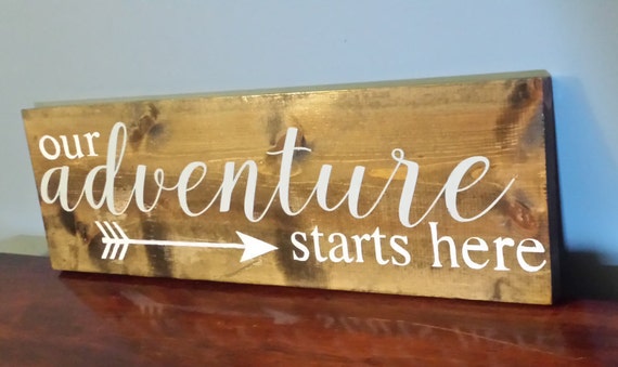 Our Adventure Starts Here Wall Signs