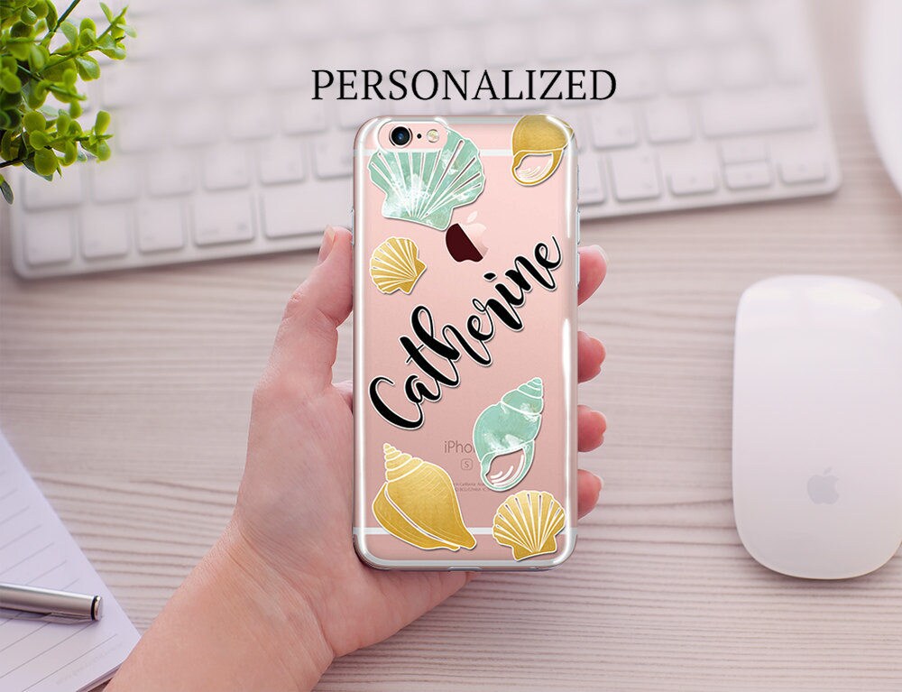 Personalized Name iPhone case Clear Transparent Phone Case