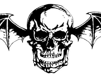 Avenged Sevenfold Deathbat Stencil-- Reusable