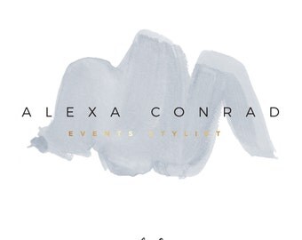 Premade Logo Design | 'Alexa' | Watercolour Logo | Photography Logo | Blog Header | Business Branding | Branding Design | Custom logo | Logo