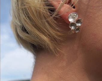 Sterling Silver Cone Earrings