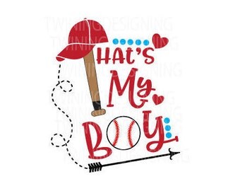 Thats my boy boys cute Baseball SVG PNG DXF file