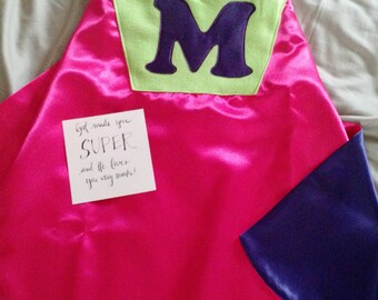 Personalized Super Hero Cape REVERSIBLE!