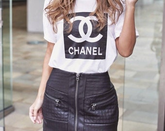 Chanel Inspired Women's Graphic T Shirt