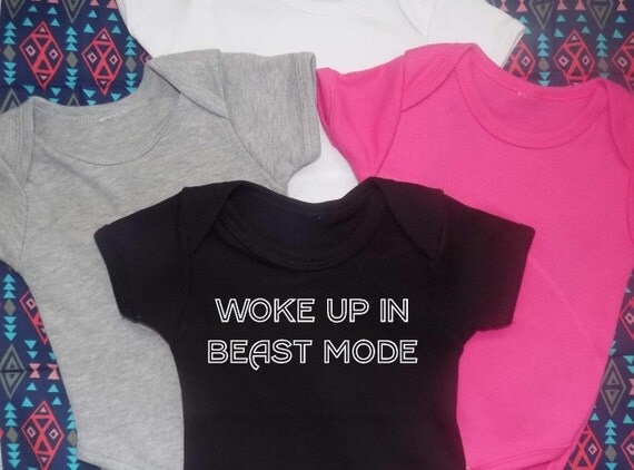 Woke up in beast mode toddler shirt baby shirt newborn