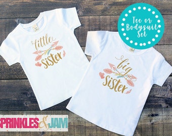 Big Sister Little Sister Shirts, Boho Arrow, Big Sister Little Sister Outfits