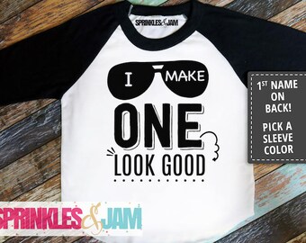 1st Birthday Boy Shirt, 1st Birthday Shirt, First Birthday Outfit, First Birthday Shirt, I Make ONE Look Good