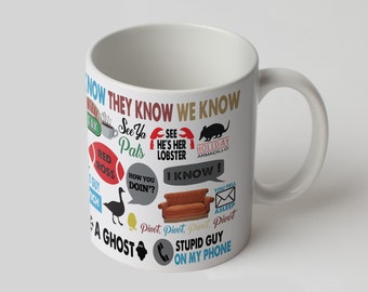Friends tv show mug Coffee mug Movie cup Coffee cup Printed mug Funny cup Printed Cool mug Cute cup Ceramic mug Cool cup Funny mug GOM012