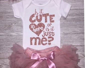 Baby Girl Clothing | Baby Shower Gift | Take Home Outfit | Rose Gold Outfit | New Baby Girl Gift | Gift Set | Cute Baby Girl Outfit
