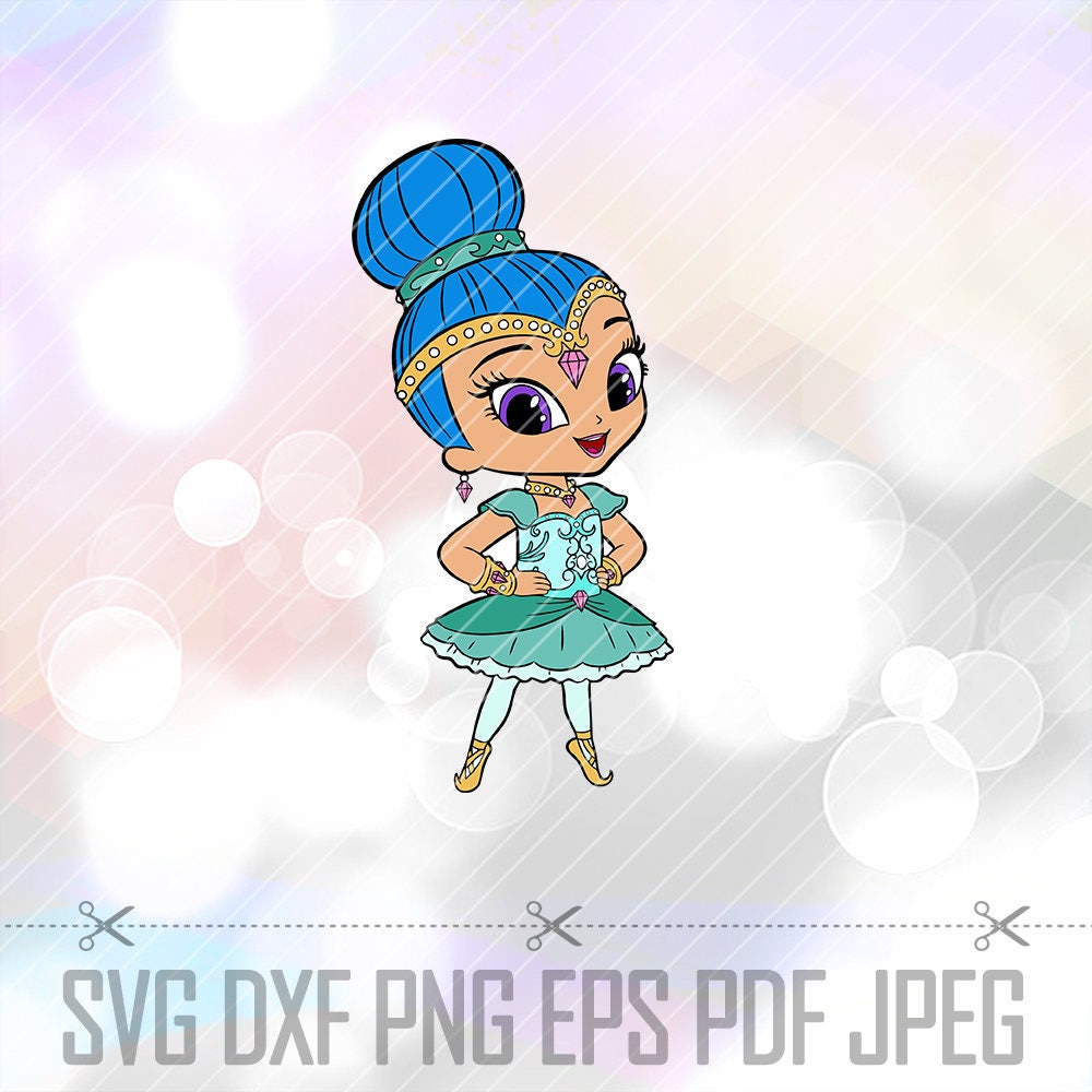 Shimmer and Shine SVG DXF PNG Layered Cut File Cricut Designs