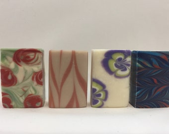 Soap Variety Pack| Handmade Bar Soap Set, Natural Soap Set, Assorted Soaps, Multicolored Soaps, Round Soaps, Rectangular Soaps