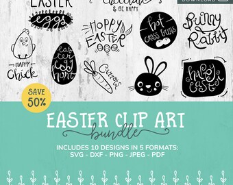 Easter SVG Bundle, SVG Font Bundle, Cricut Easter File, Easter SVG Cut File, Easter svg Design, Svg Files for Easter, Svg Font, Clip Art Svg