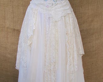 Floral embroidered gown