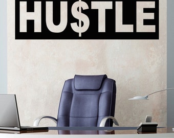 Hustle Motivational Quote Vinyl Wall Decal Sticker #6059