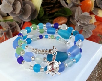 Unique sea glass bracelet related items | Etsy