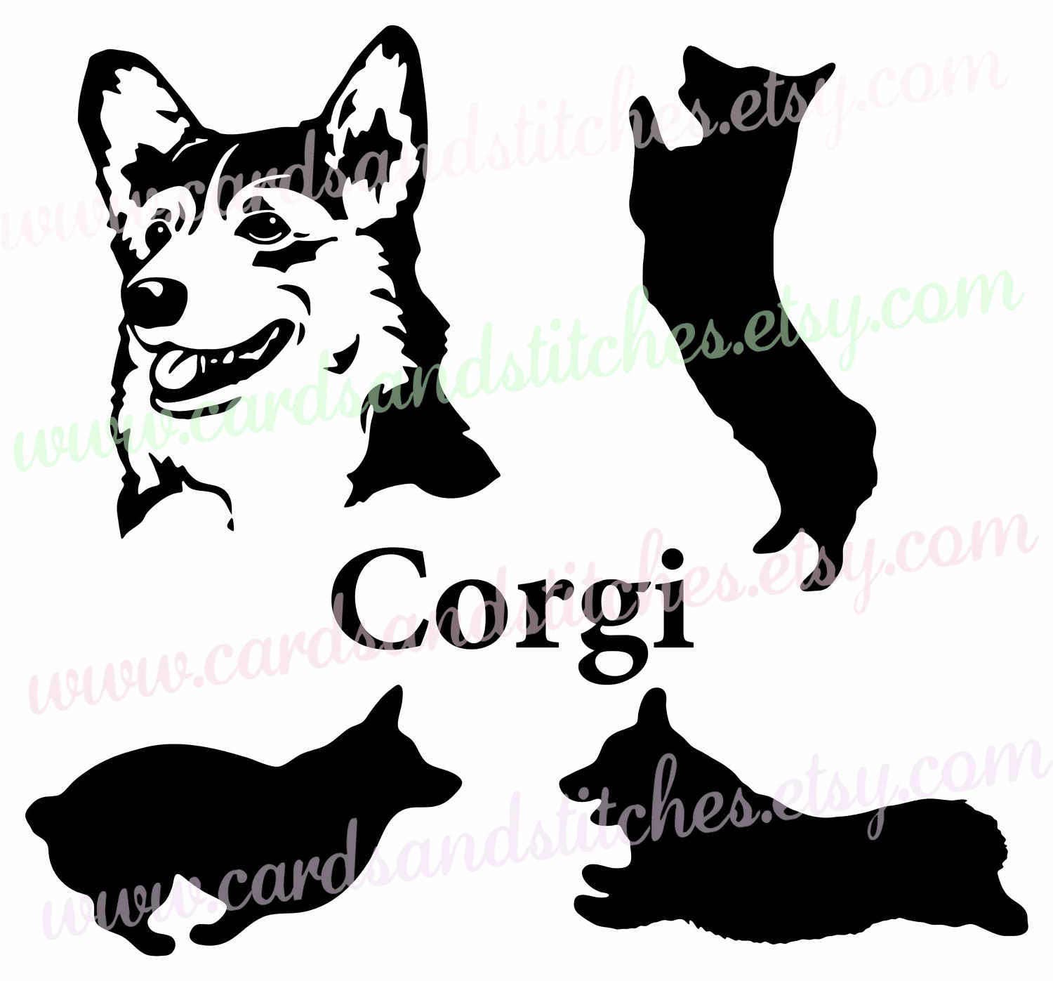 Download Corgi SVG Corgi Silhouette SVG Dog SVG Digital Cutting