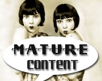 MATURE... Vinyl Panties, Corset, & Whip... Instant Digital Download... Vintage Erotic Fetish Photograph... Vintage Nude Photo