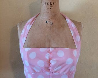 Halter dress Reproduction to 40's 50's swing dress.