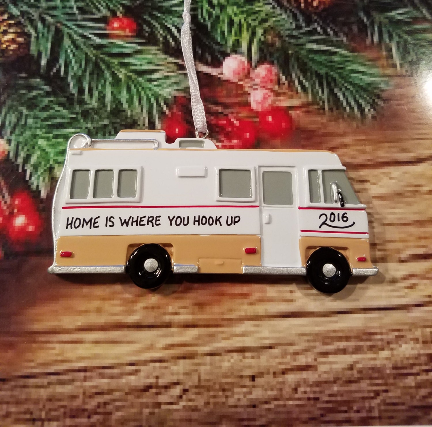 Personalized RV Camper Christmas Ornament