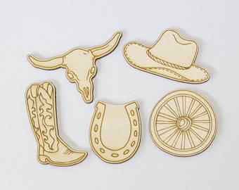 Western Refrigerator Magnets - Cowgirl Gifts - Horse Lover - Gifts for Her - Western Gifts - Engraved Gift - Western Decor - Gifts Under 15