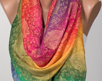 Colorful Mothers Day Pashmina Scarf or Shawl or Neck Wrap. New Season Gift Scarf. On Sale.