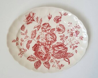 Elizabeth Pink by Johnson Brothers oval serving platter