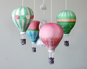 diy baby mobile kit make your own hot air balloon by ButtonFaceCo