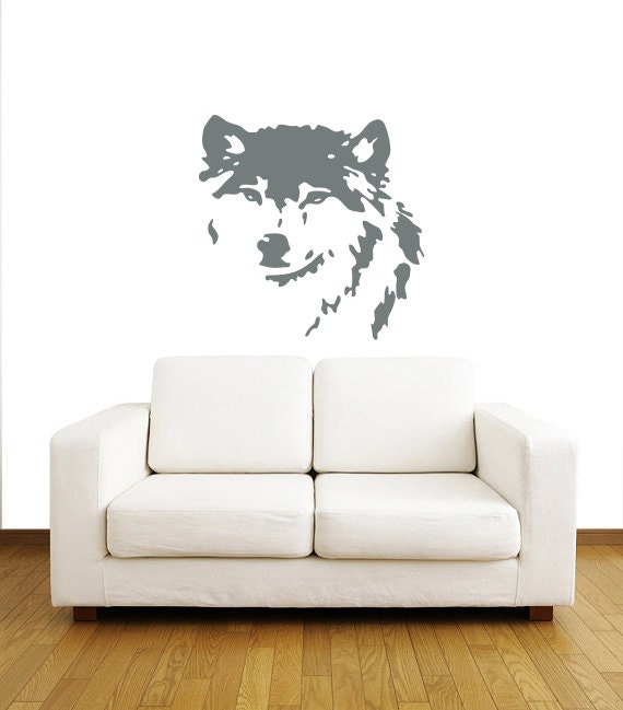 Wild Animal Wall Decals Lone Wolf Decal Muzzle Wolf by BestDecals