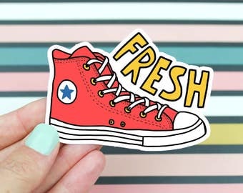90's Sticker, Fresh Shoes Sticker, Trendy Shoes Sticker, 90's Kid, Funny Sticker, Dope Shoes Sticker, Basic Vinyl Sticker, Laptop Sticker