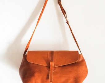 Big SATCHEL Leather BAG // Leather Handbag Large Capacity // Coach leather bag // Unisex Tote bags // Leather bags ORGANIC