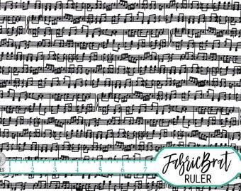 SHEET MUSIC Fabric by the Yard, Fat Quarter MUSIC Notes Fabric Black & White Fabric 100% Cotton Fabric Quilting Fabric Apparel Fabric w1-15
