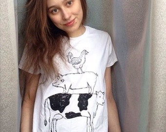 WOMEN'S Friend Not Food Vegan/Vegetarian T-shirt