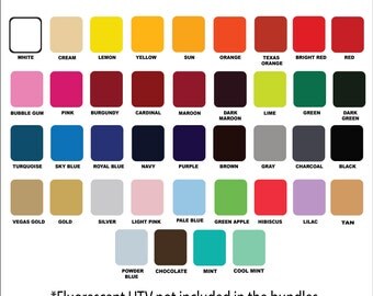 Heat Transfer Vinyl Pack, Siser Easyweed HTV Vinyl Bundle, 12" x 15" - 20 Siser Vinyl Iron On Vinyl Sheets, HTV Bundle, Ante Up Graphics