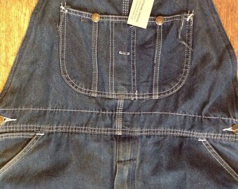 Vintage Sears Roebuck denim dungarees overalls 40" x 28" rockabilly workwear triple stitched