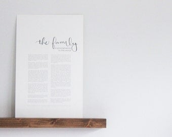 Family Proclamation | Hand-Lettered | LDS Print | Calligraphy