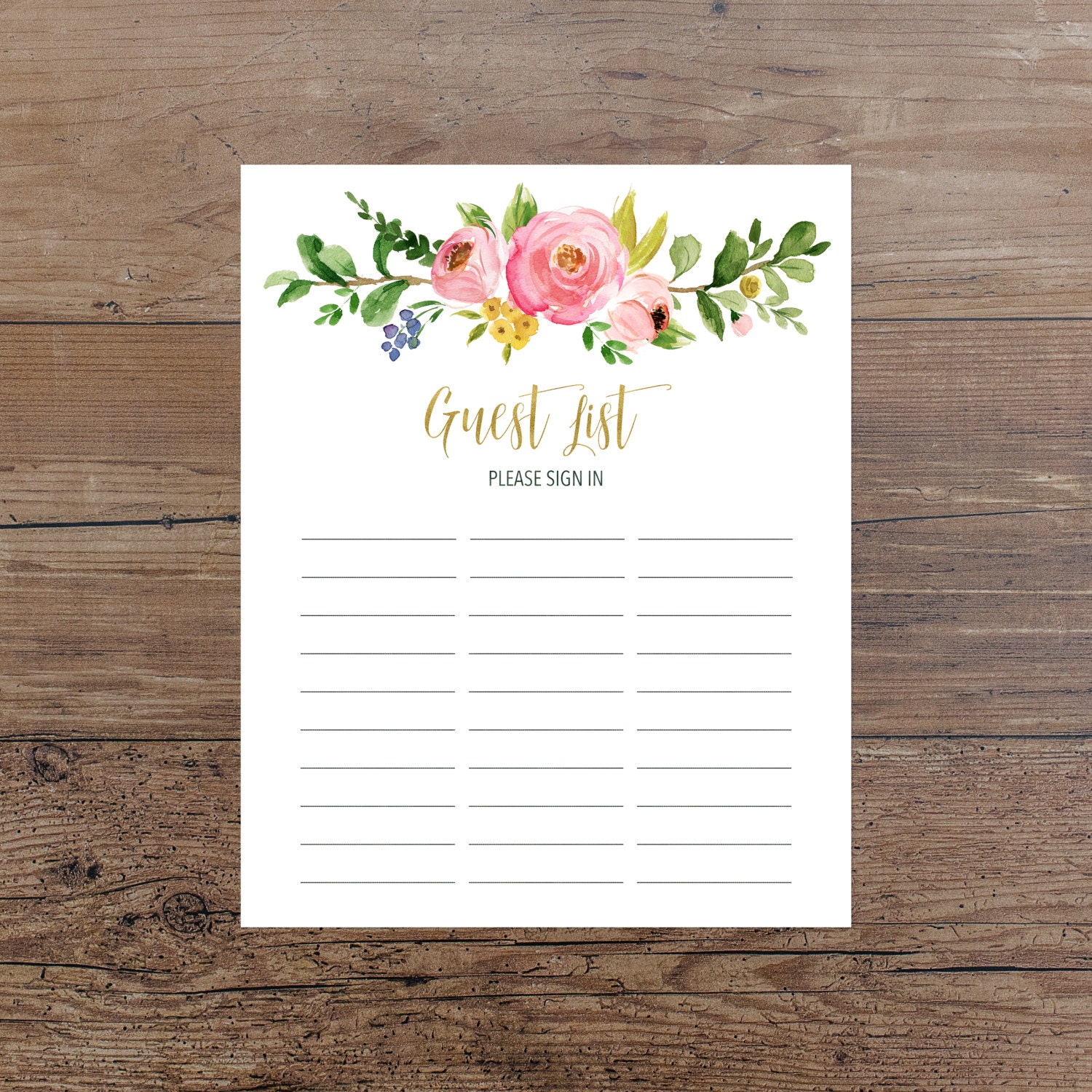 floral-guest-list-printable-guest-list-sign-in-sheet-pink
